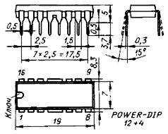 Carcasă cu cip POWEP-DIP