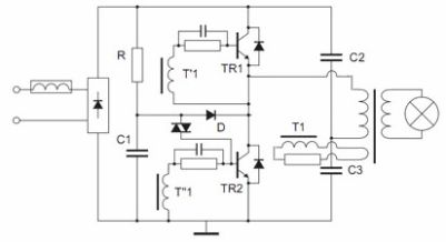 Finalizarea transformatorului electronic. Schemă simplificată