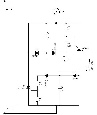 Dimistor dimmer