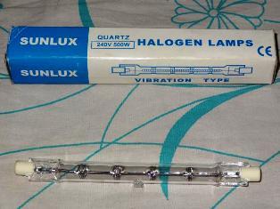 Lampa cu halogen linear