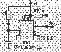 Circuitul generator de impulsuri cu formă de undă pătrată