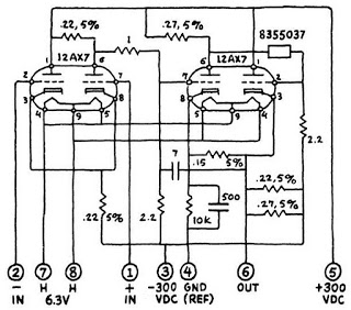 Amplificator operațional cu tub