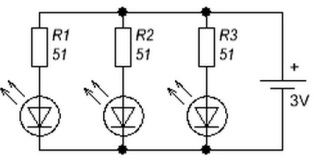 Circuit LED bun