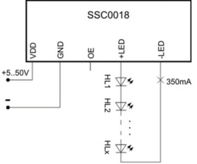 Putere în șir serial prin stabilizator SSC0018