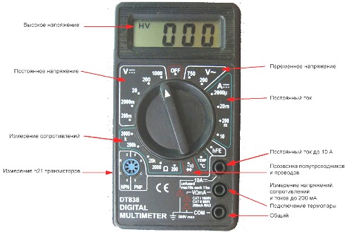 Apariția multimetrului digital D838