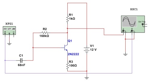 Etapa amplificatorului pe un singur tranzistor