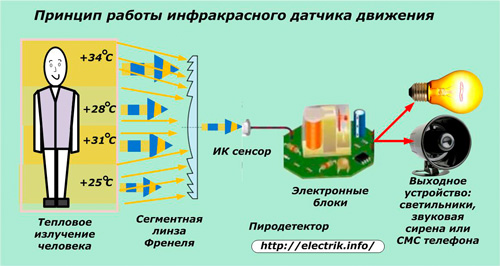 Principiul de funcționare al senzorului de mișcare cu infraroșu