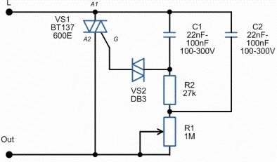 Circuit dimmer