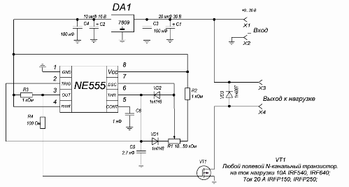 PWM pe NE555