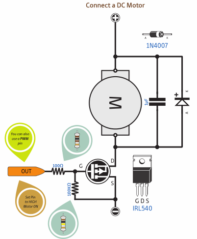 Schema de conectare a motorului