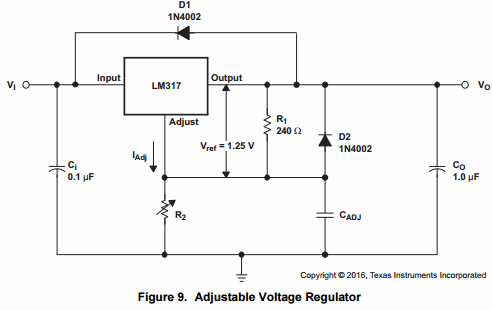 Schema LM317