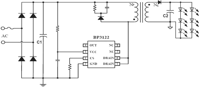 Diagrama unei lămpi LED scumpe