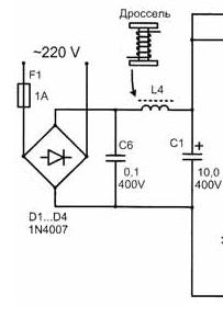 Podul cu diode în balasturile electronice