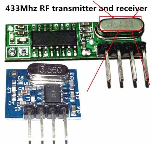 Releu radio 433 MHz