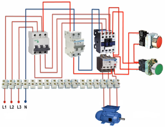 Cablare simplificată și conectarea unui motor trifazat