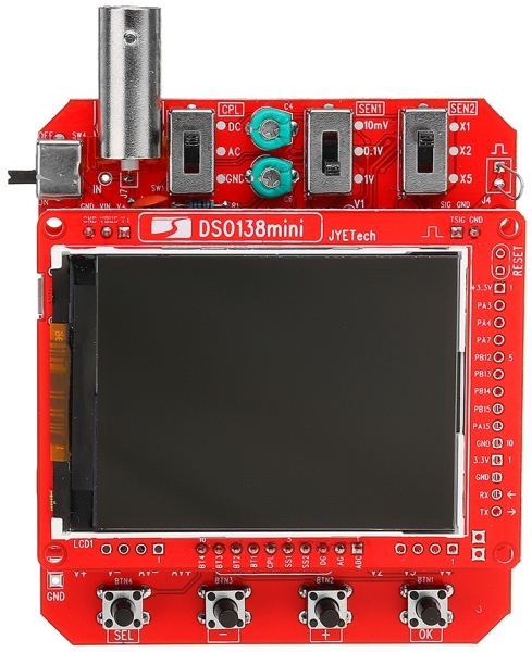 Osciloscop DSO138 cu un singur canal 200KHz Osciloscop DSO138 cu un singur canal 200KHz