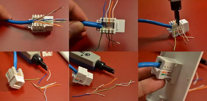 Montarea prizelor RJ-45