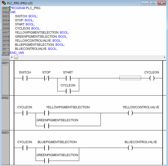 Programul PLC în CodeSys